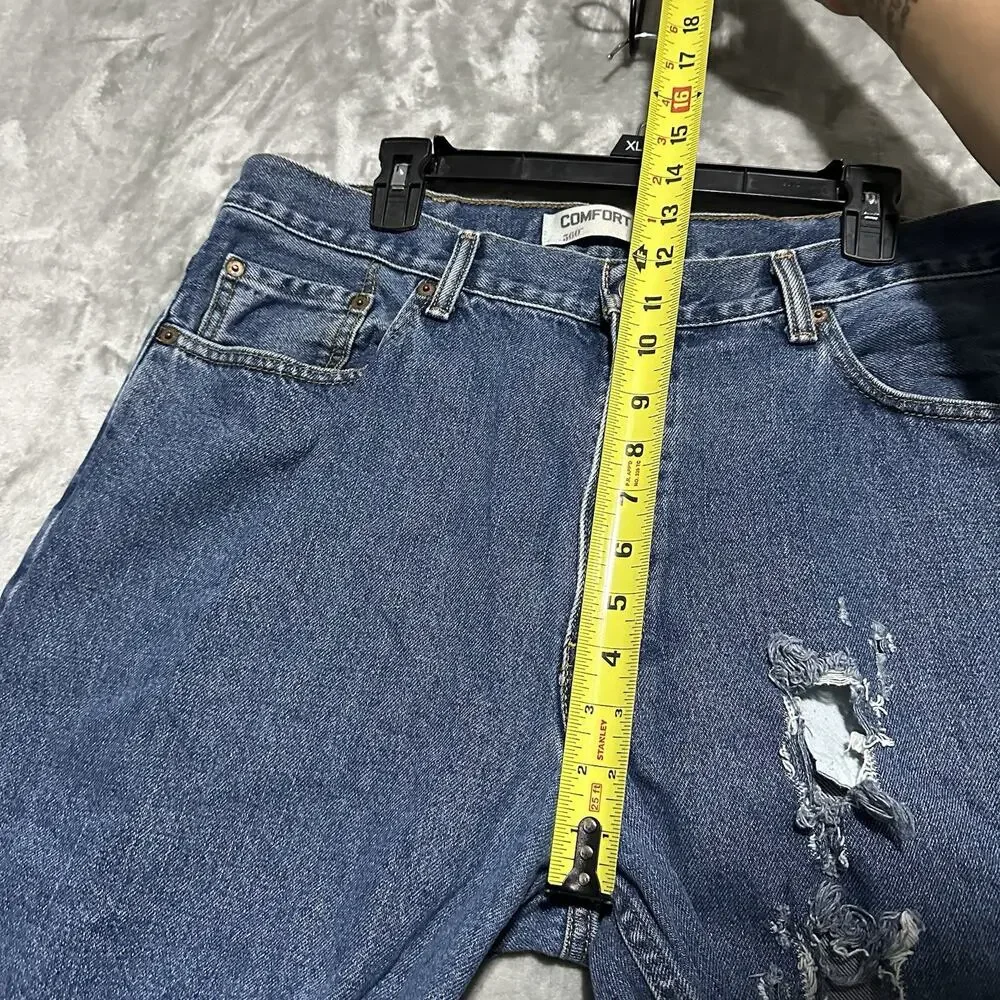 Y2k Levis Distressed Comfort Fit 560 Medium Wash Blue Jeans Mens 38x34 Classic‎